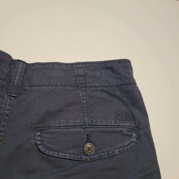 Mens Navy Blue cargo shorts - Picture 4 of 5